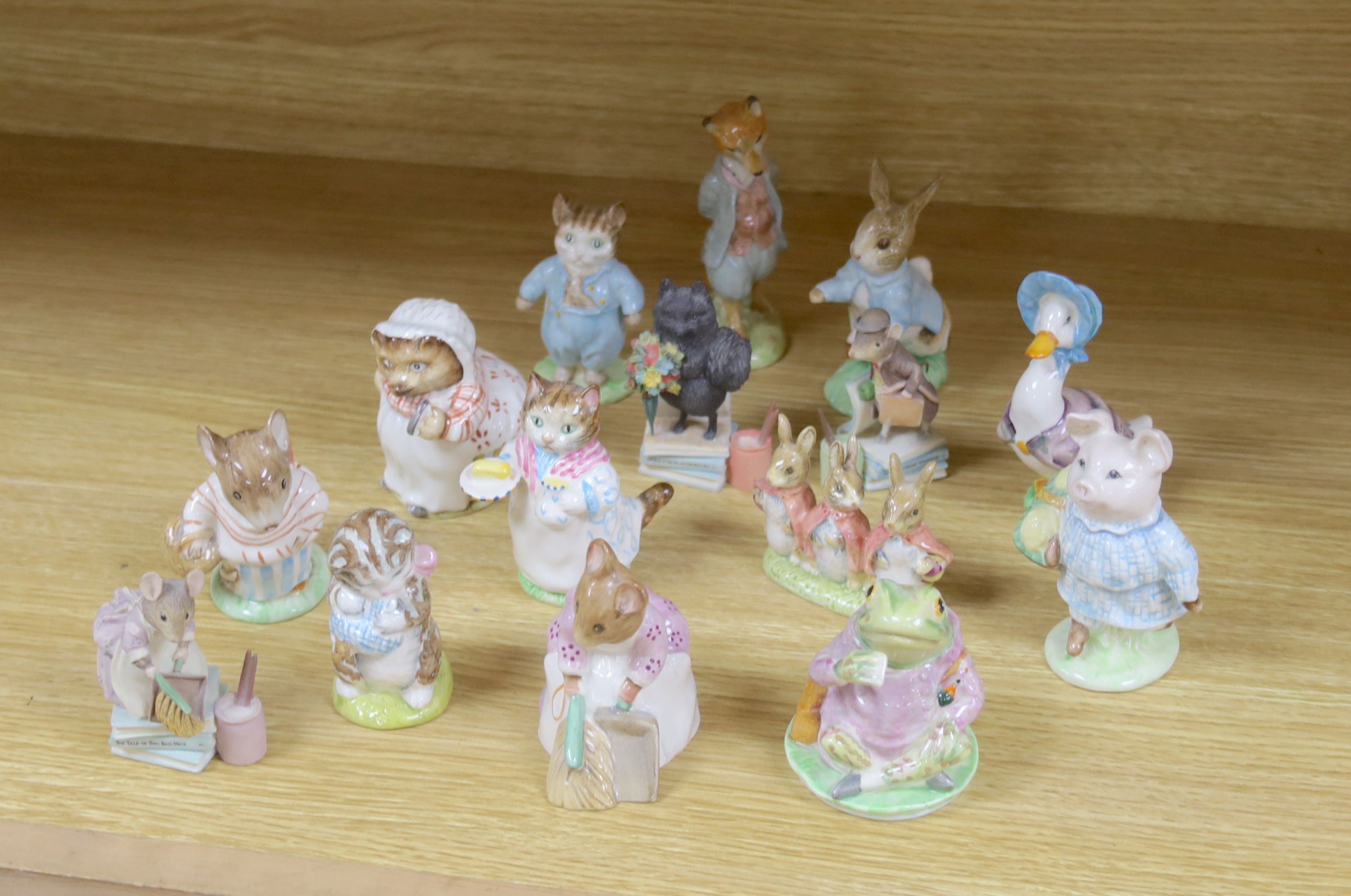 Ten Beswick Beatrix Potter characters and five similar